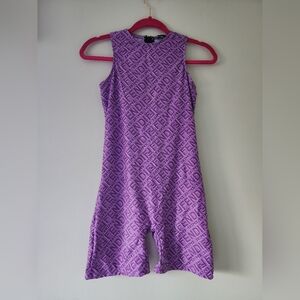 Fendi X Skims Purple Sleeveless Jumpsuit